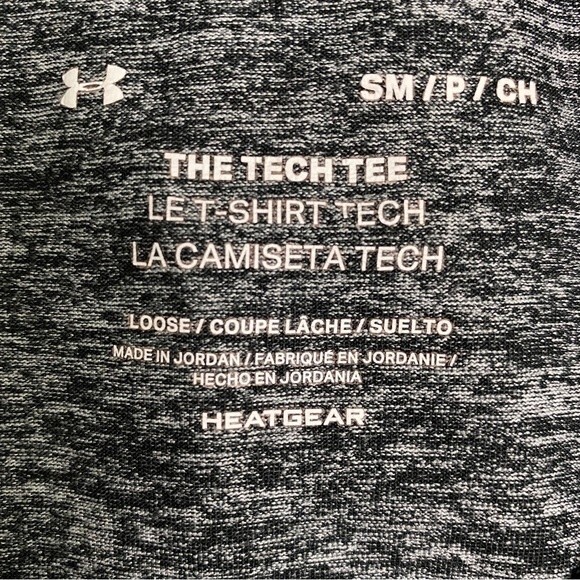 Under Armour HeatGear Gray The Tech Tee - Picture 3 of 8